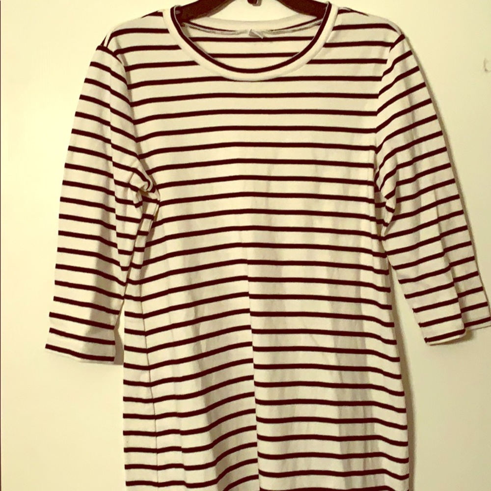 Stripe shirt dress